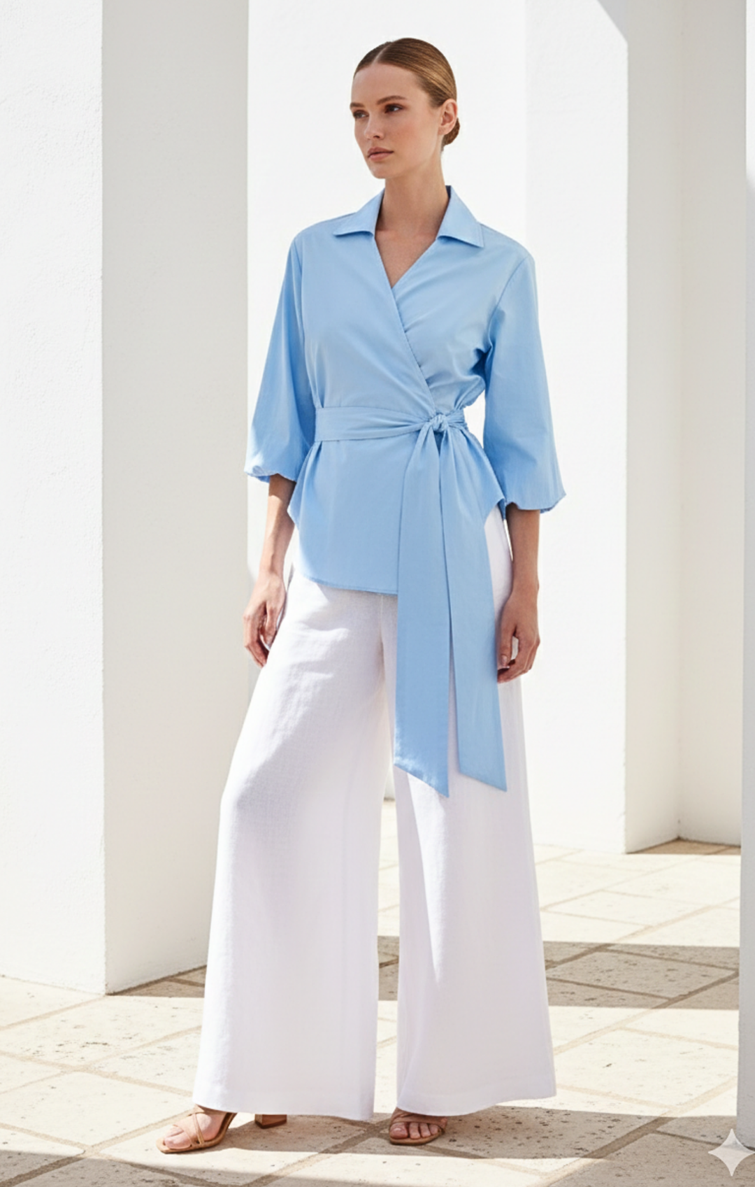 Monica Collard Wrap Blouse