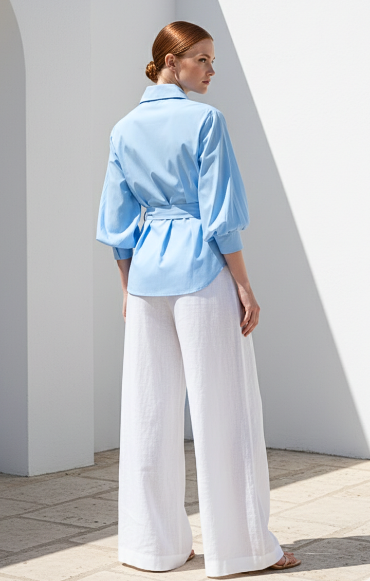 Monica Collard Wrap Blouse