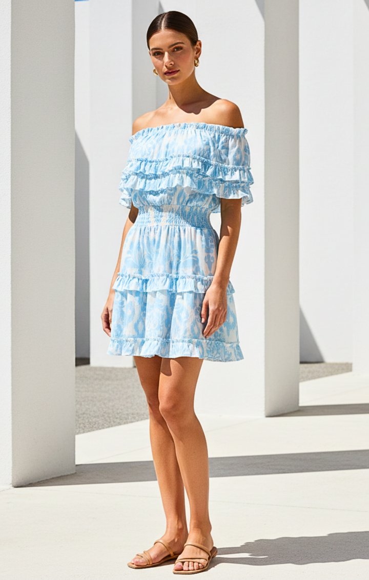 Riza Off-the-Shoulder Mini Dress