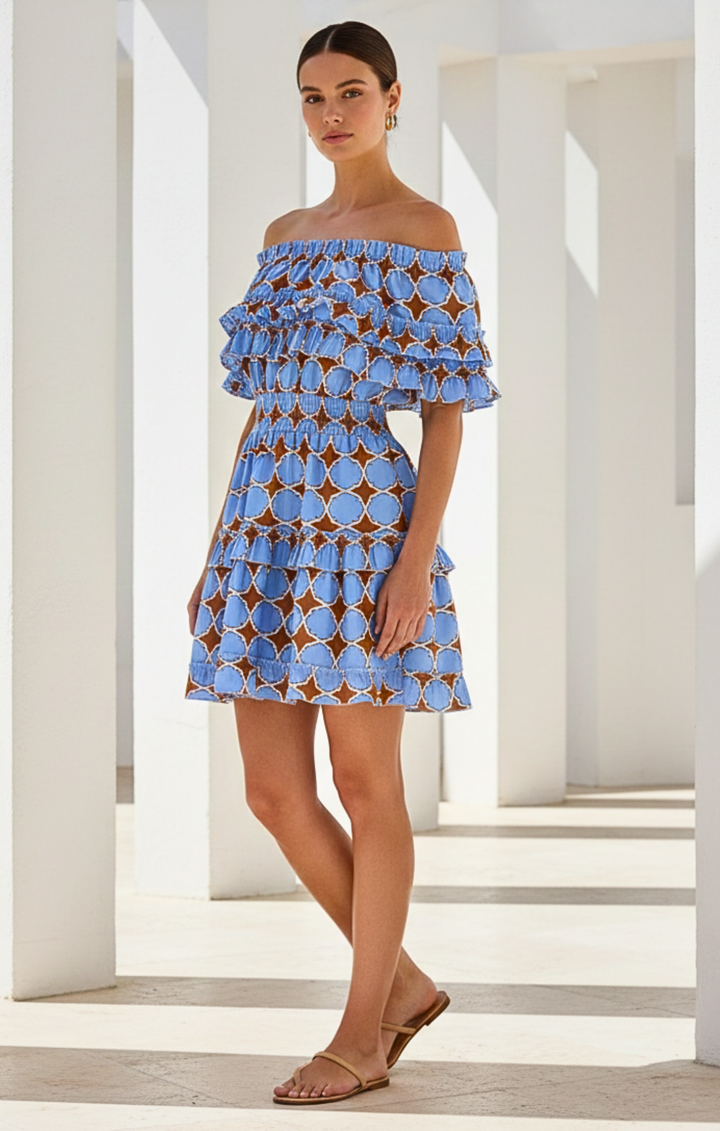 Riza Off-the-Shoulder Mini Dress