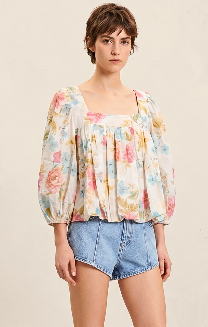 Vivian Bubble Hem Blouse