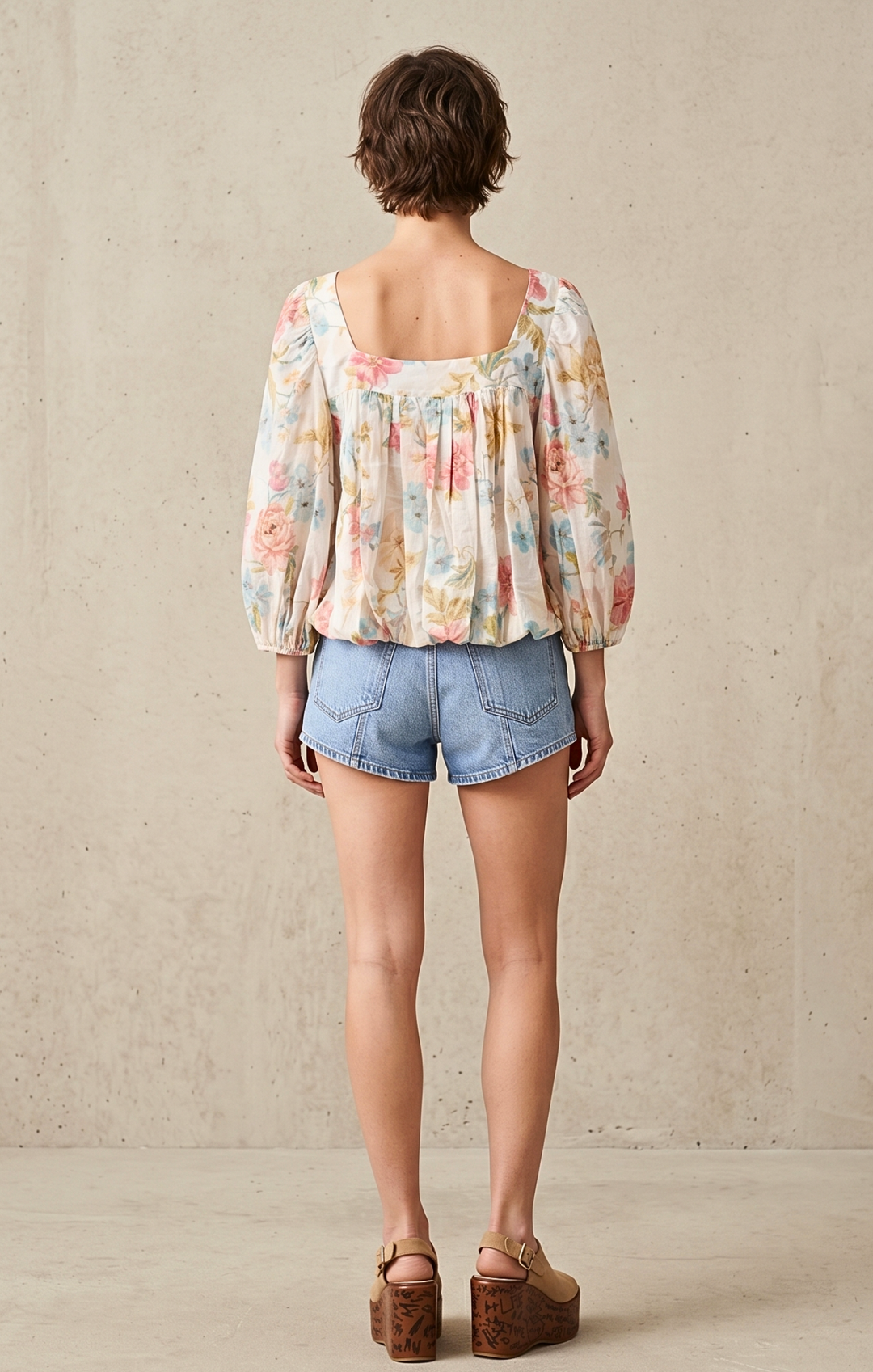 Vivian Bubble Hem Blouse