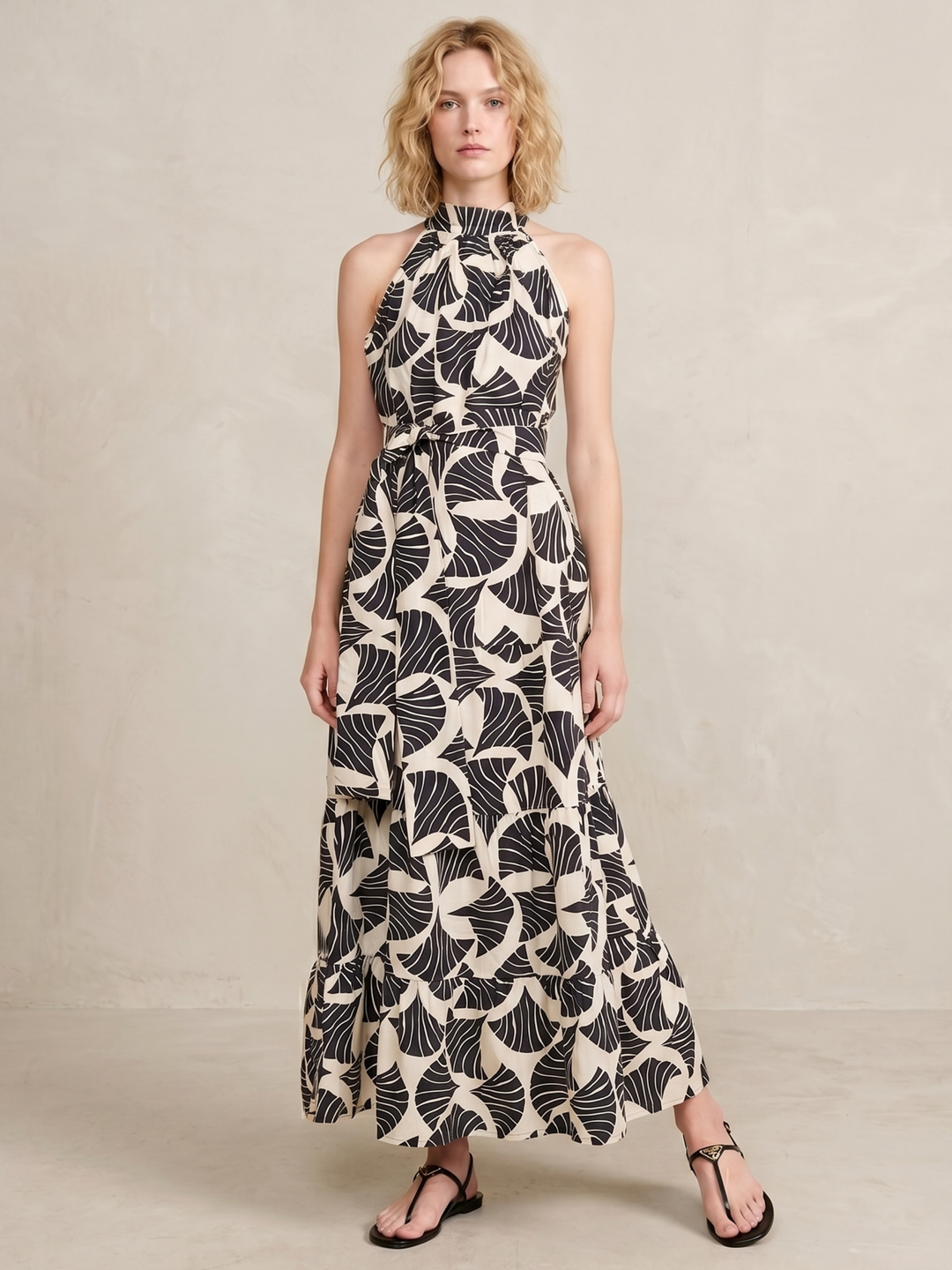 ROBERTA HALTER MAXI DRESS