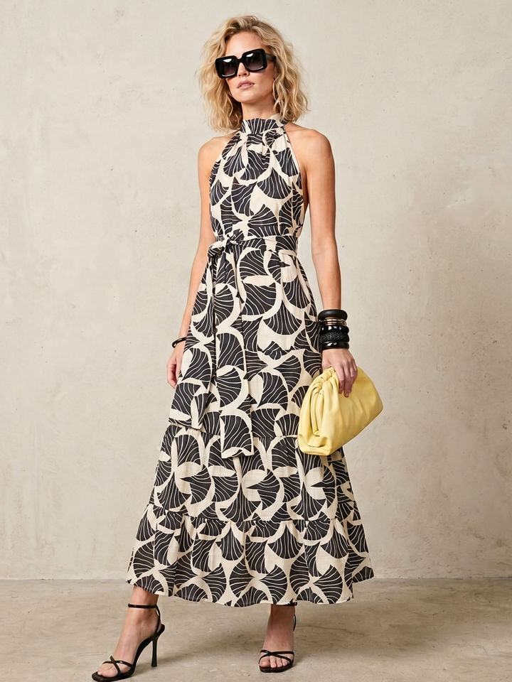 ROBERTA HALTER MAXI DRESS