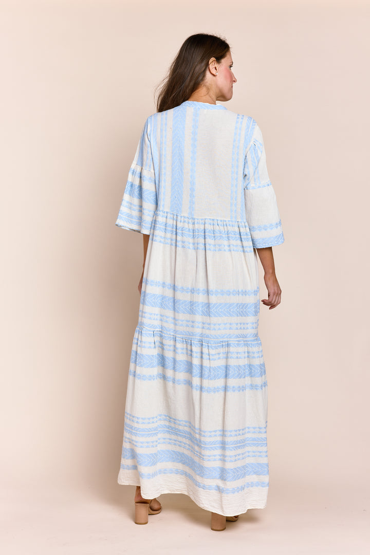 MIRAMAR BOHEMIAN TIERED MAXI DRESS