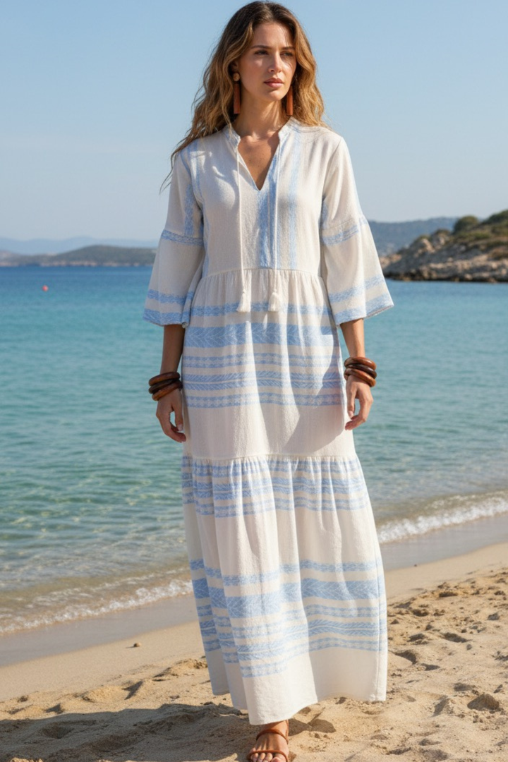 MIRAMAR BOHEMIAN TIERED MAXI DRESS