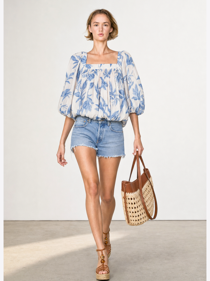 Vivian Bubble Hem Blouse