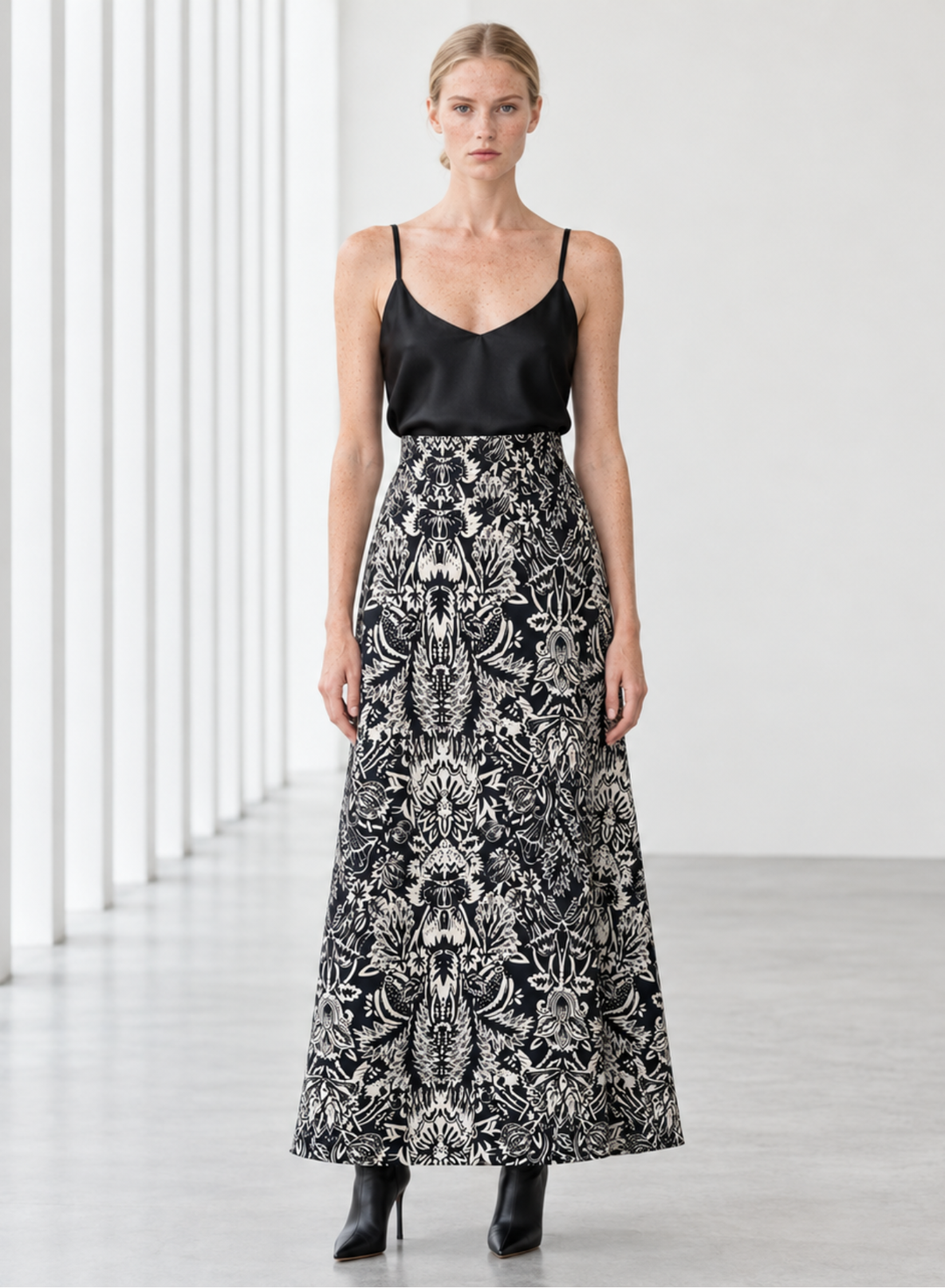 Willow A-Line Cotton Maxi Skrt