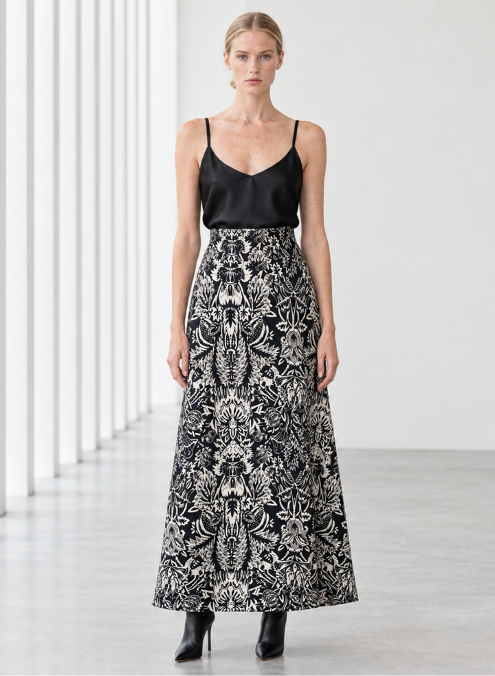 Willow A-Line Cotton Maxi Skrt