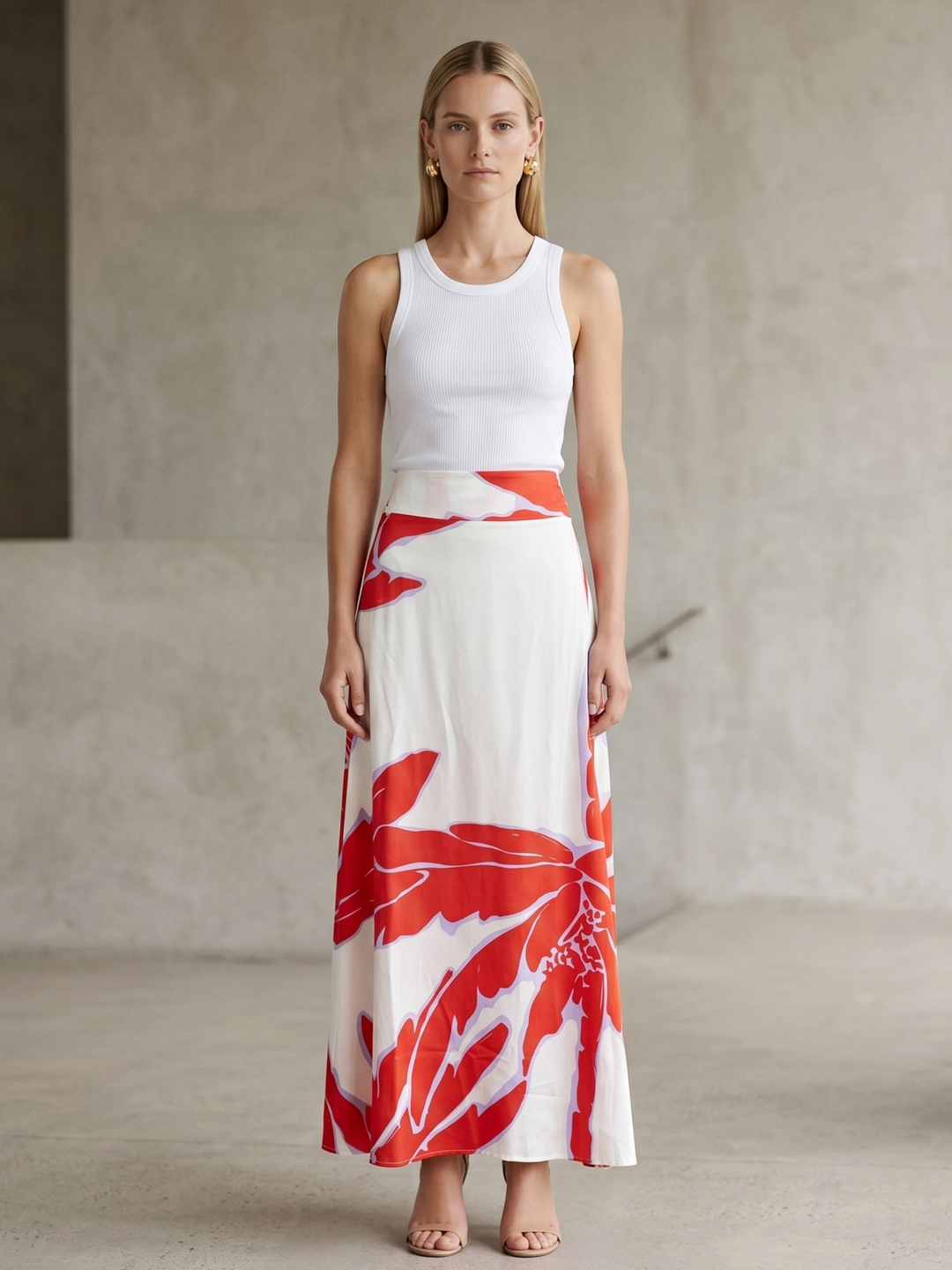 Willow A-Line Cotton Maxi Skrt