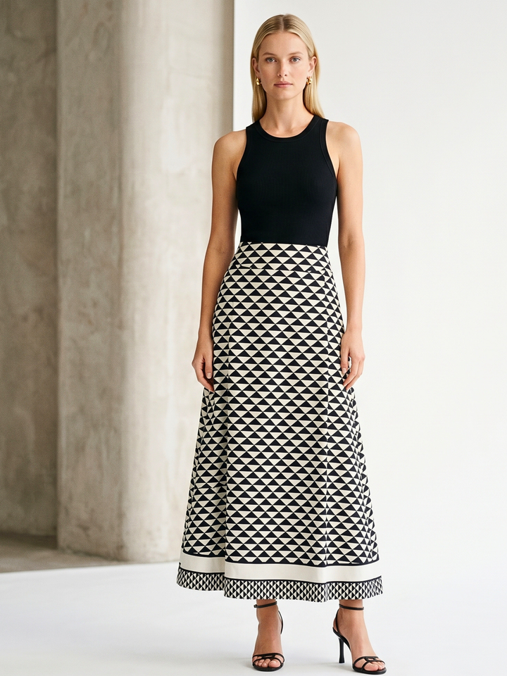 Willow A-Line Cotton Maxi Skrt