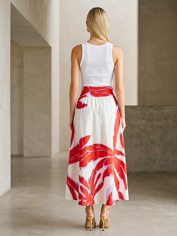 Willow A-Line Cotton Maxi Skrt