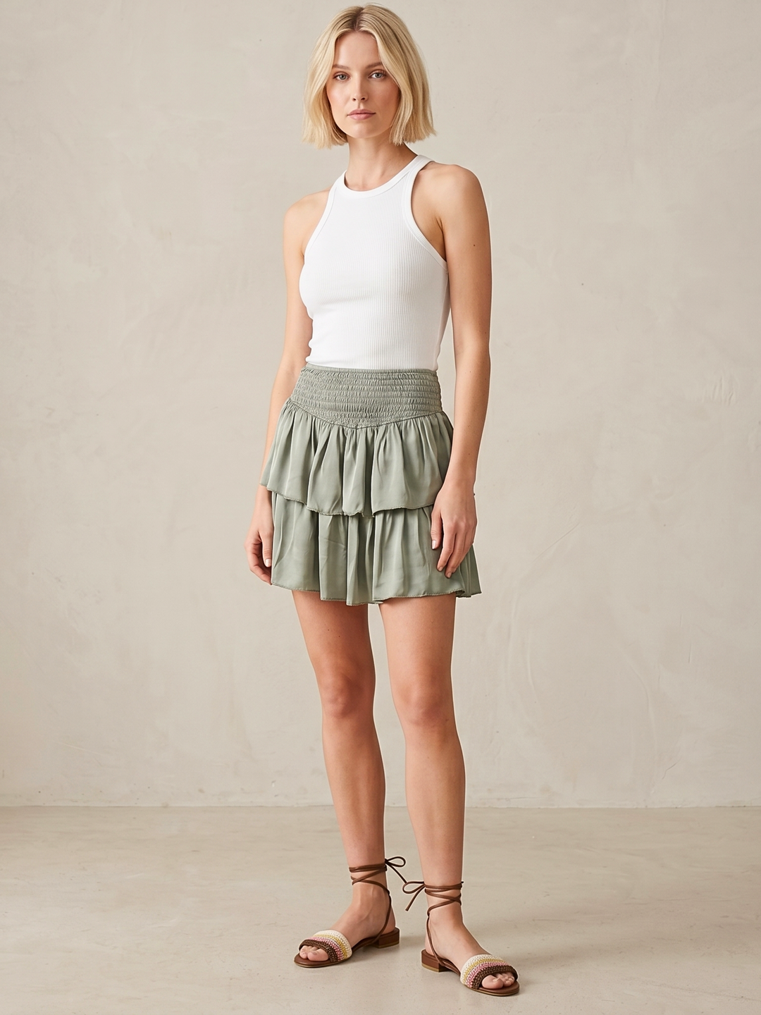 ZAYA TIERED RUFFLE SKIRT