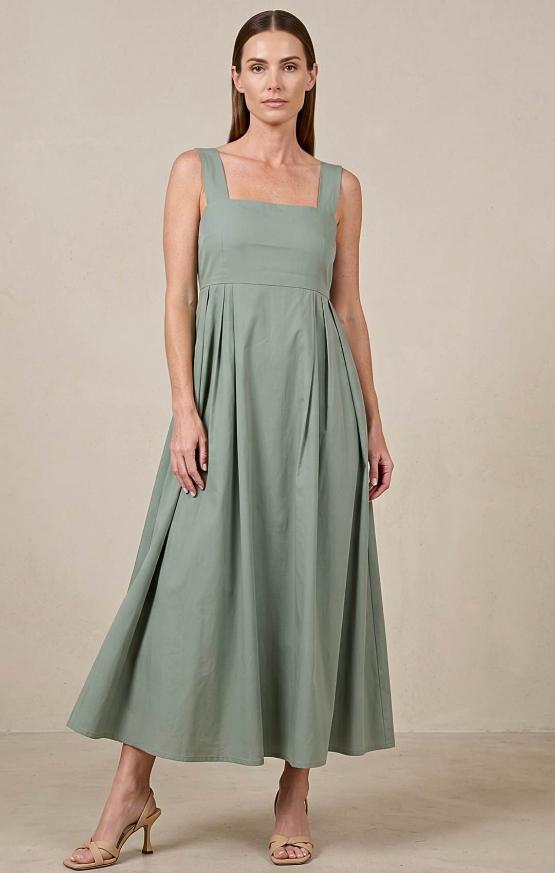 ZEILA SQUARE NECK DRESS