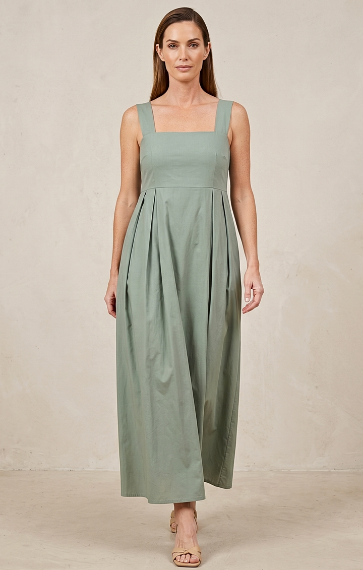 ZEILA SQUARE NECK DRESS