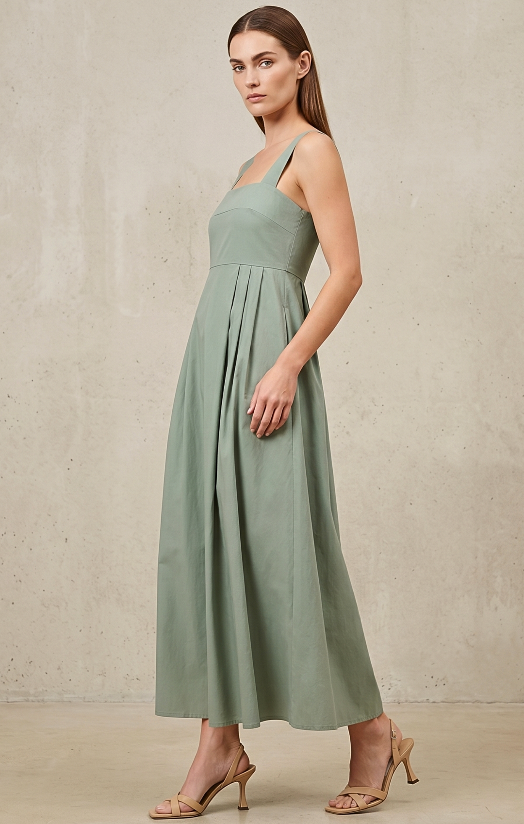 ZEILA SQUARE NECK DRESS