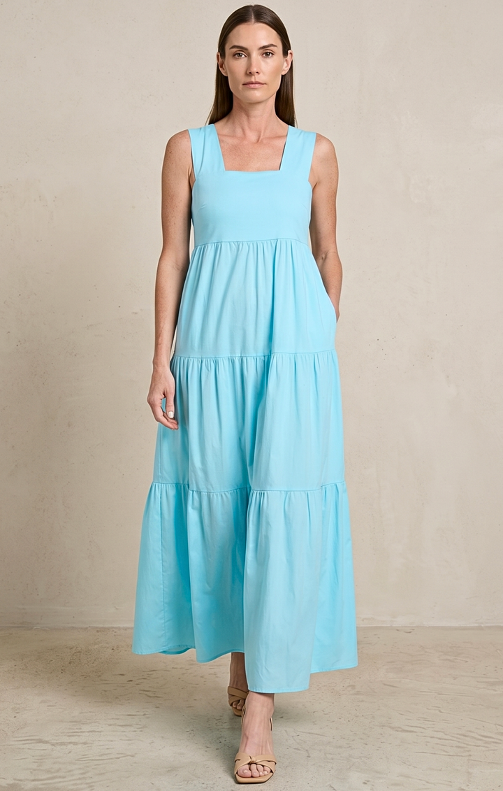 ZEILA SQUARE NECK DRESS