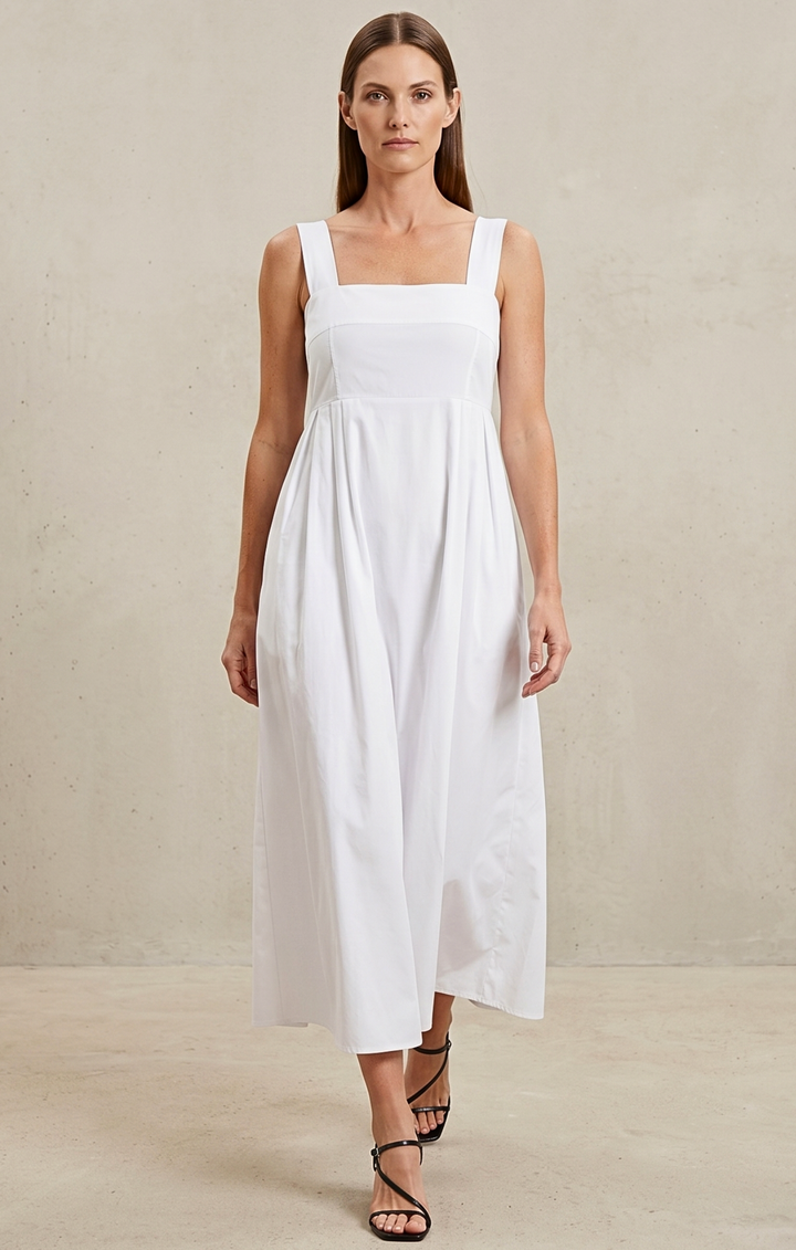 ZEILA SQUARE NECK DRESS