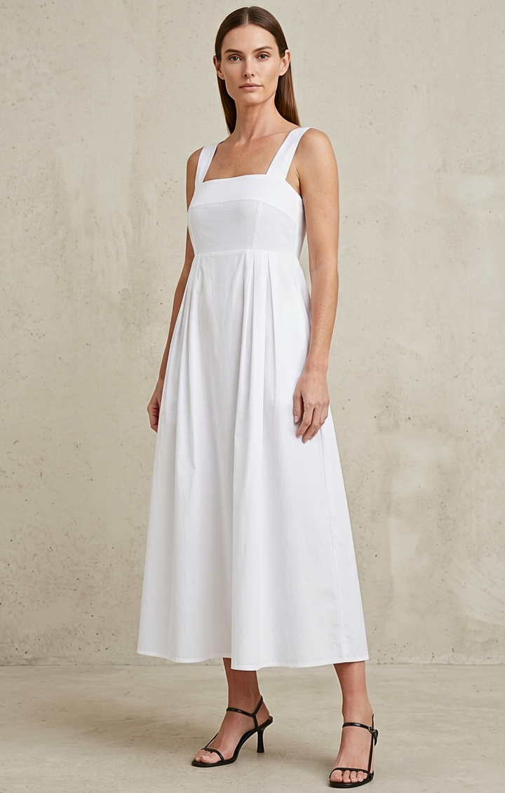 ZEILA SQUARE NECK DRESS