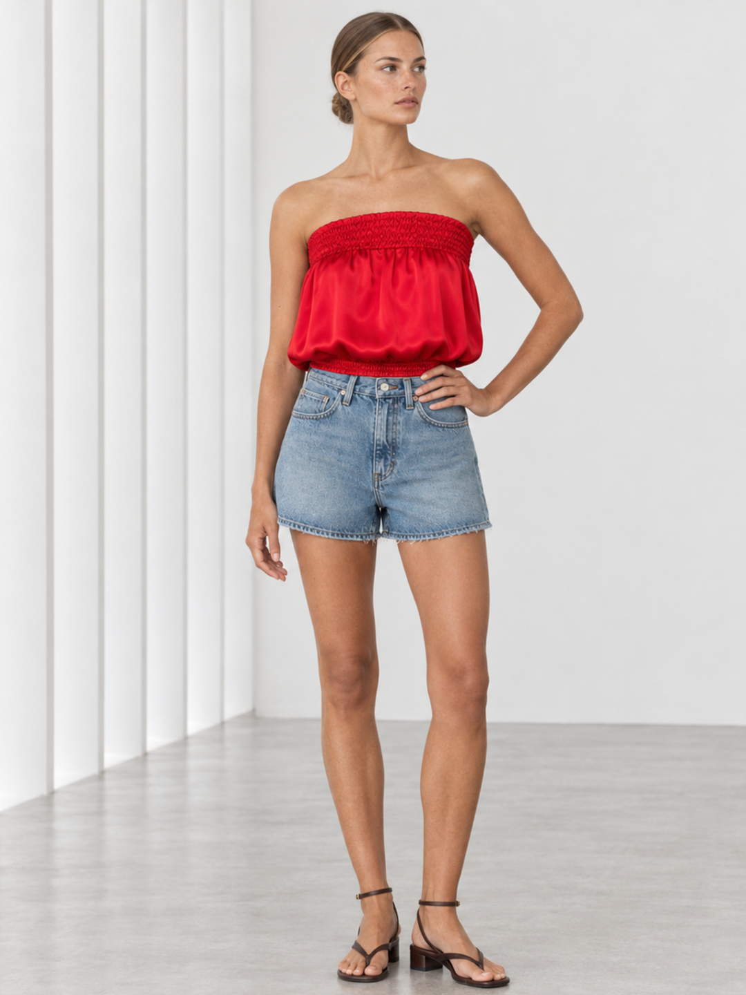 Candy Satin Tube Top