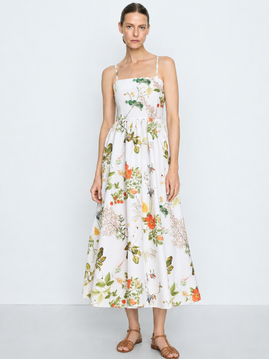 Carina Fit-and-Flare Cami Maxi Dress