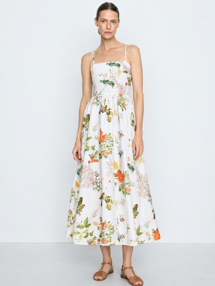Carina Fit-and-Flare Cami Maxi Dress