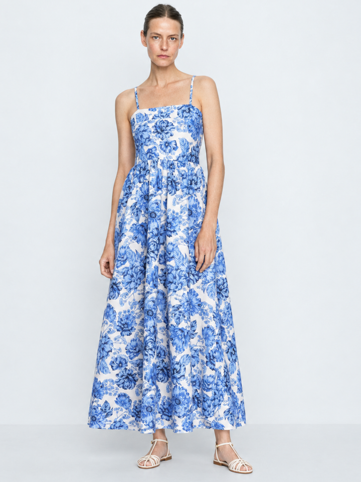 Carina Fit-and-Flare Cami Maxi Dress