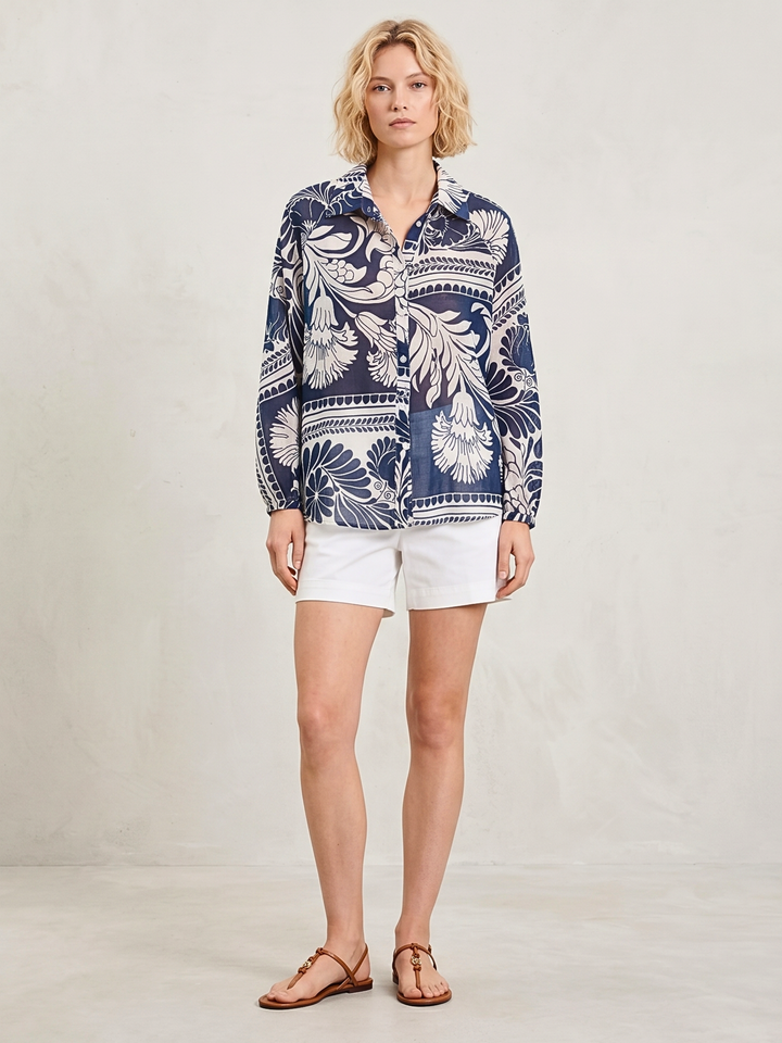 Daisy Boho Button Down Shirt