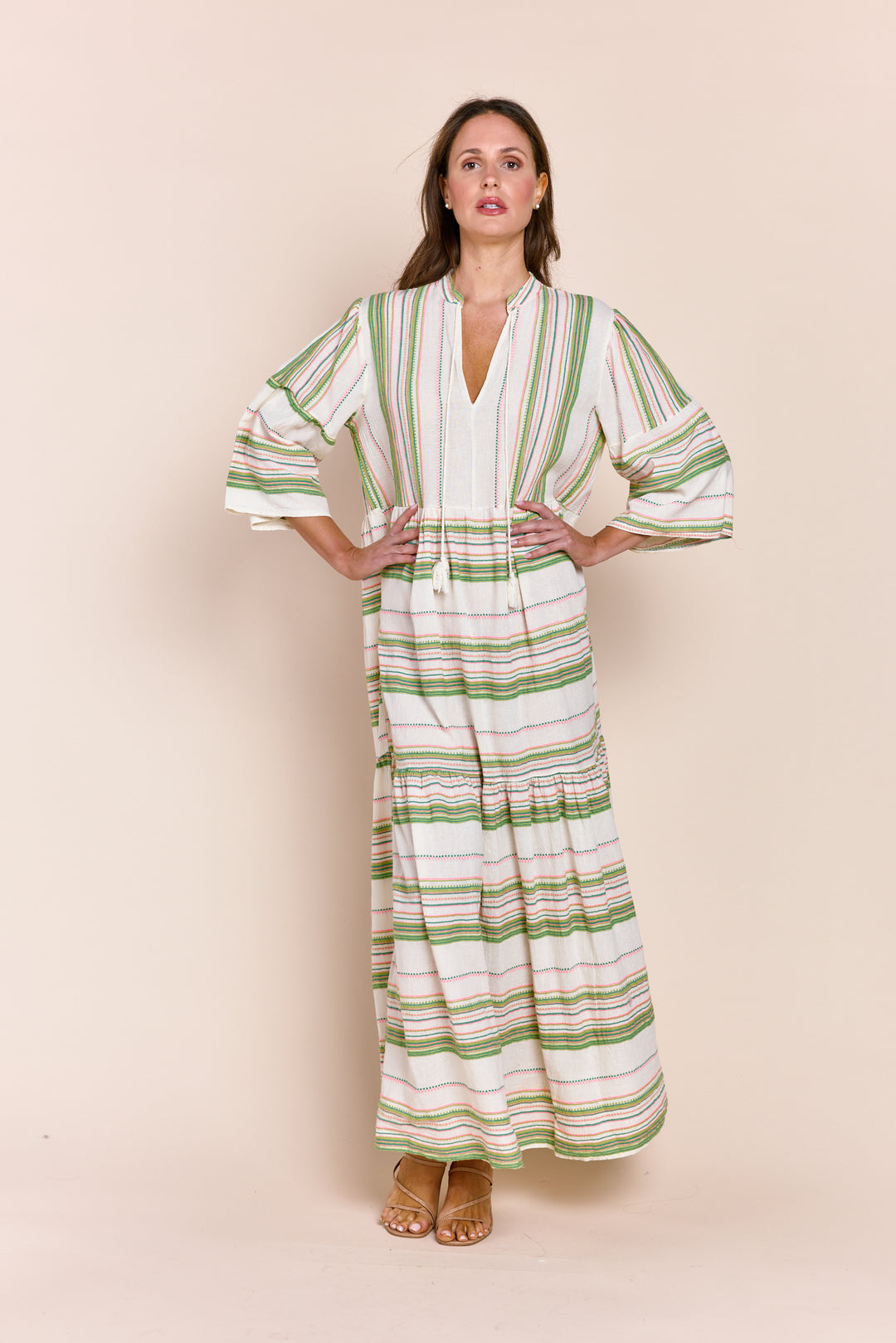 MIRAMAR BOHEMIAN TIERED MAXI DRESS