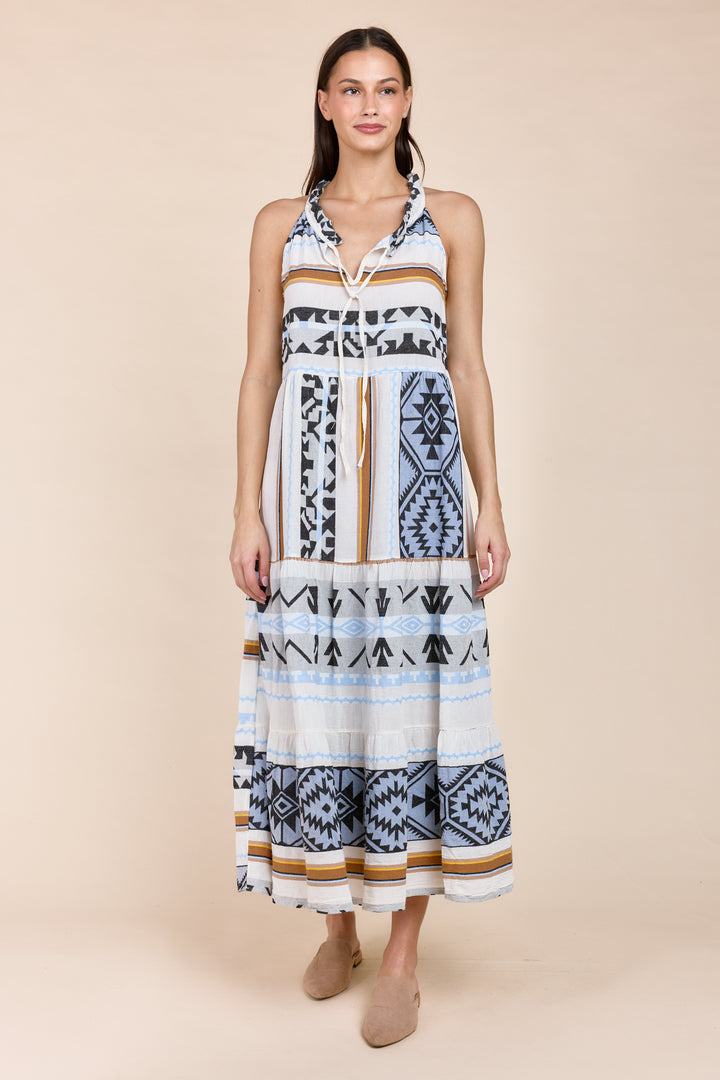 The Harim Sleeveless Maxi Tiered Dress