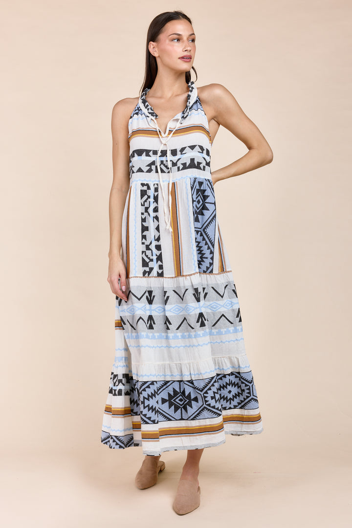 The Harim Sleeveless Maxi Tiered Dress