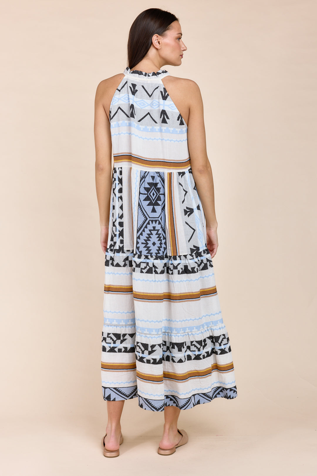 The Harim Sleeveless Maxi Tiered Dress