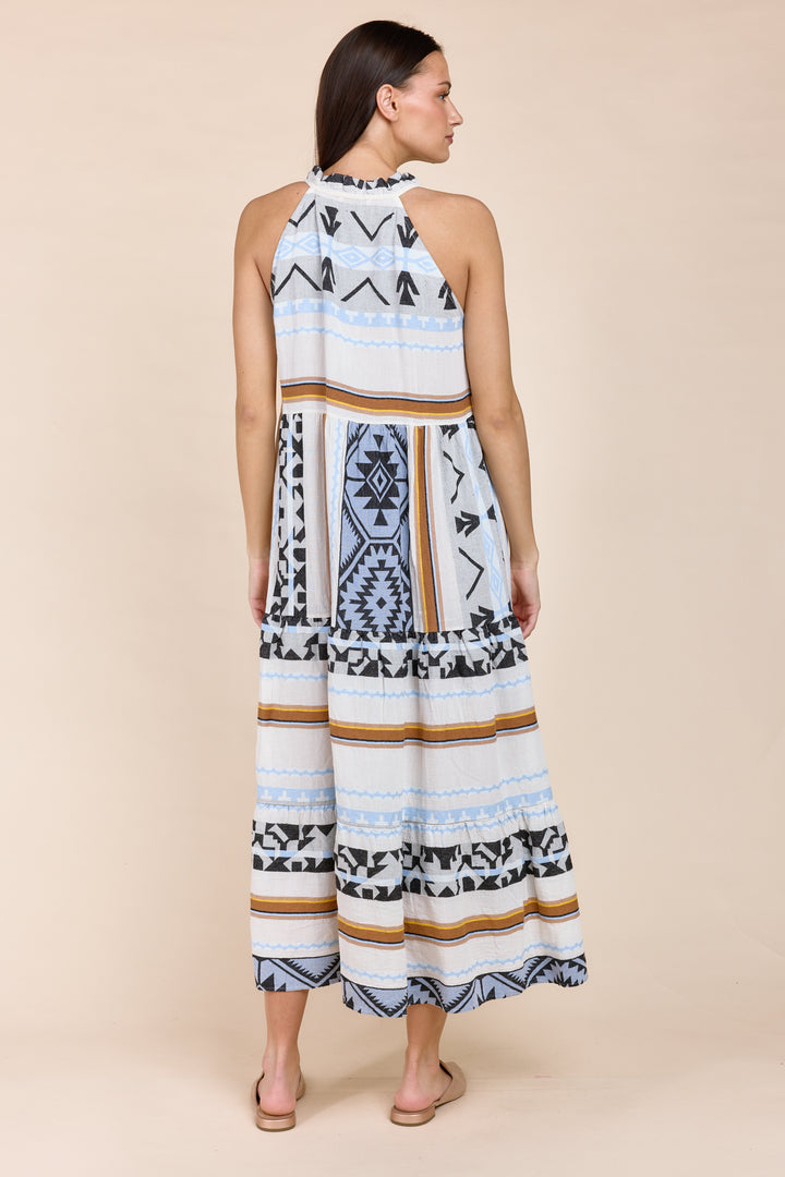 The Harim Sleeveless Maxi Tiered Dress