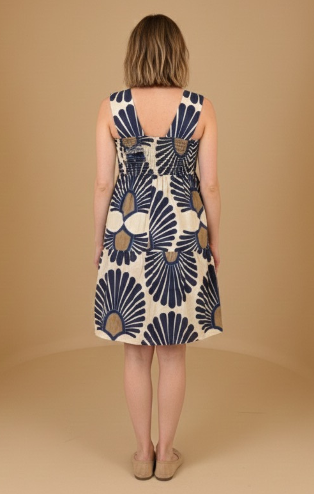 Rita Chic Italian Poplin Tiered Mini Dress