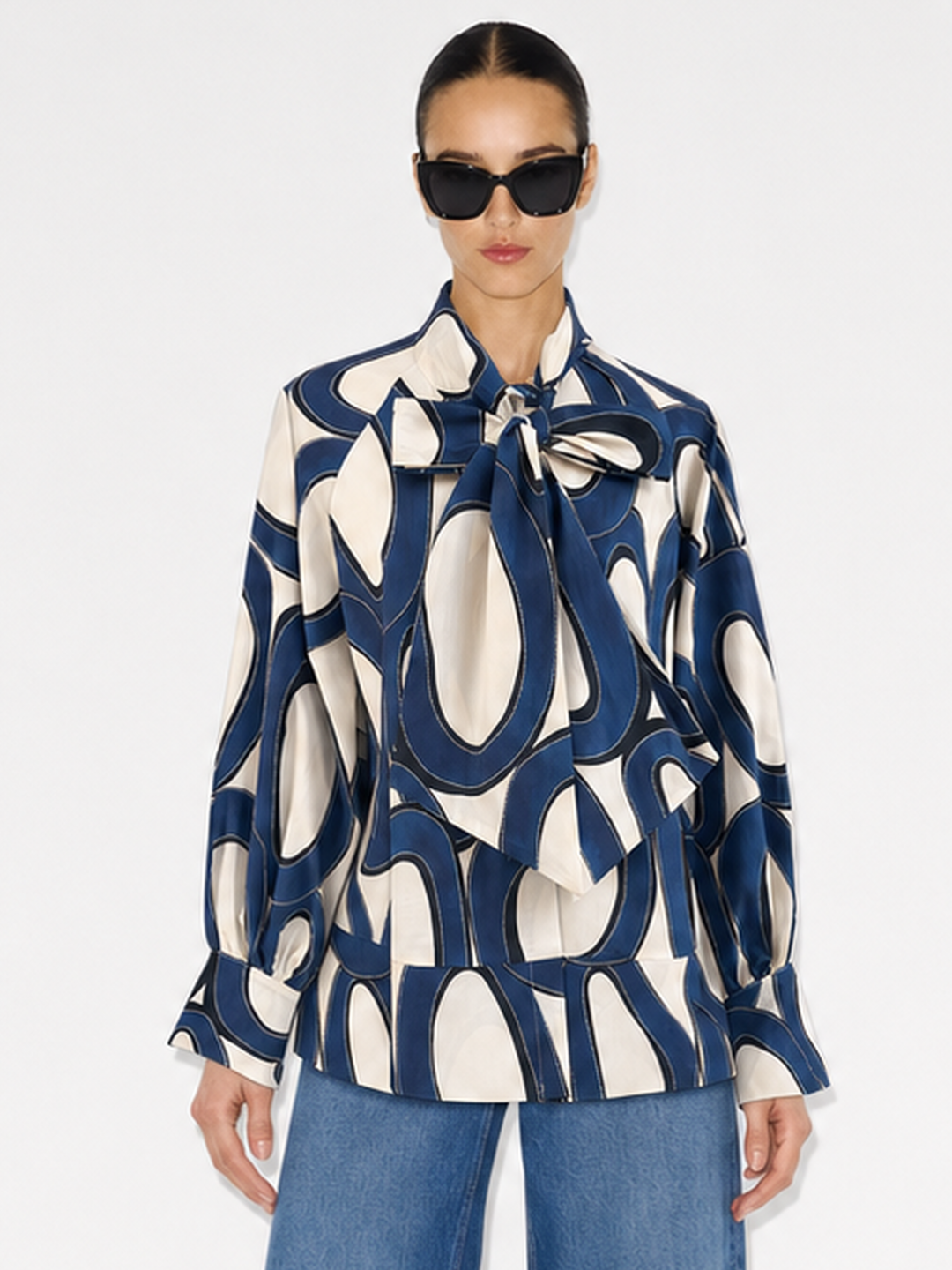RAELYN BUTTON DOWN COTTON BLOUSE