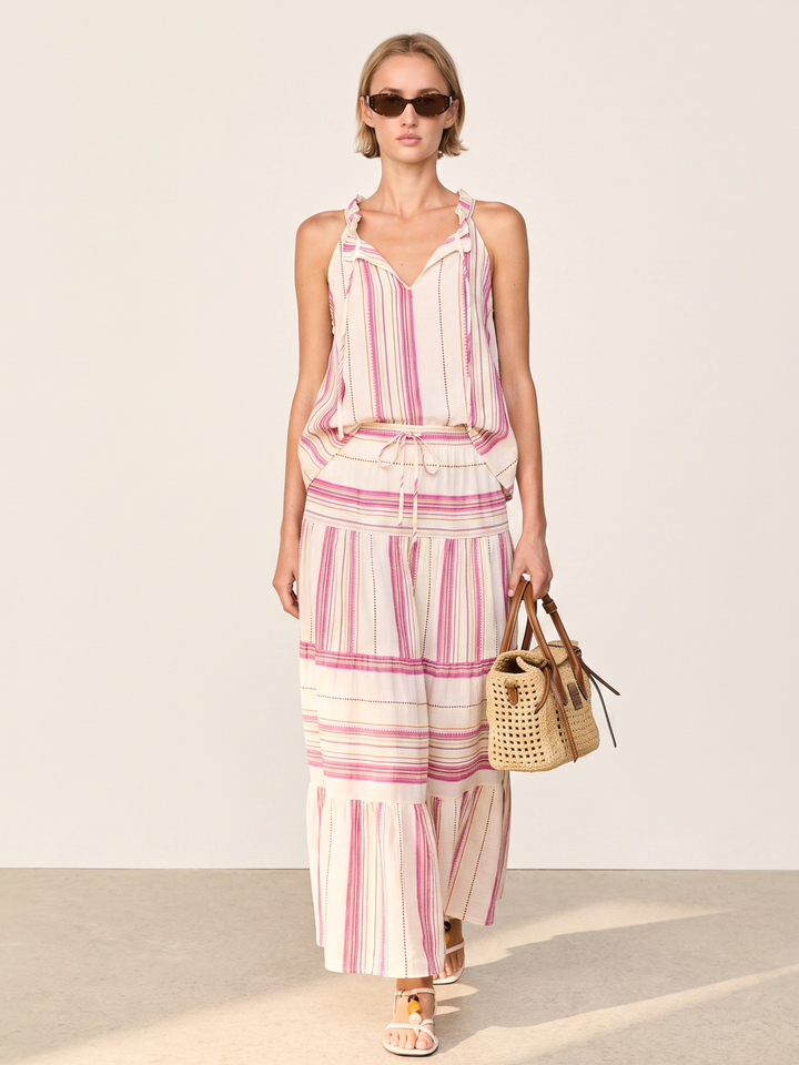 Rhoda Halter Tie-Neck Top