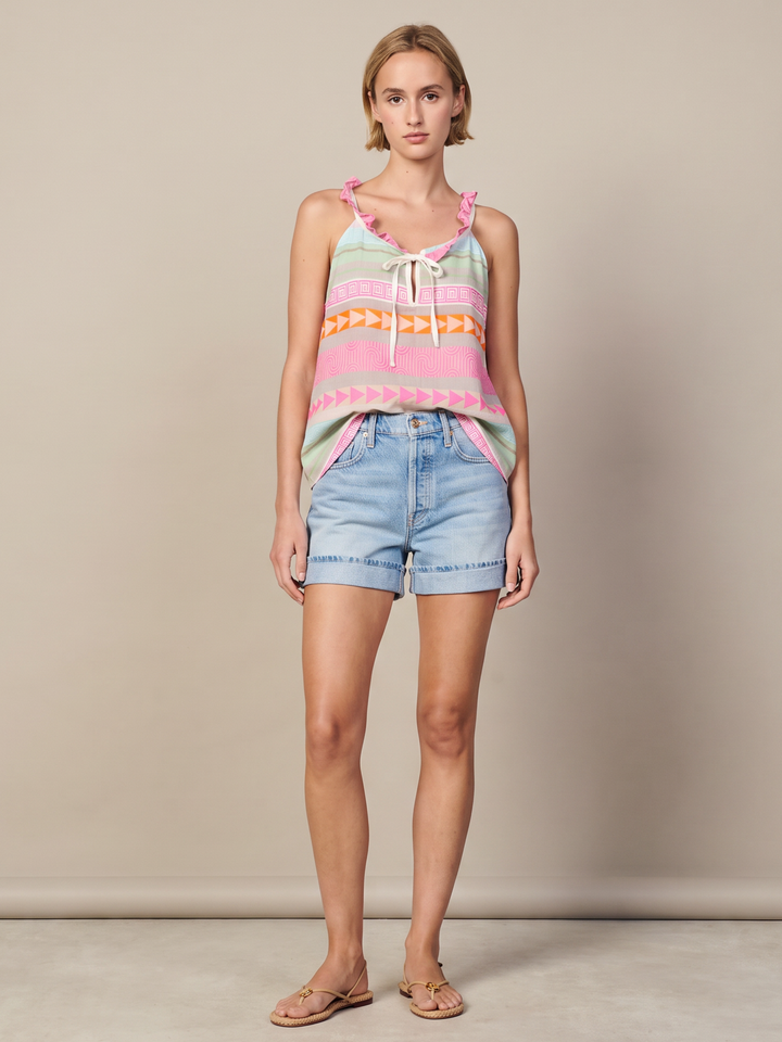 Rhoda Halter Tie-Neck Top