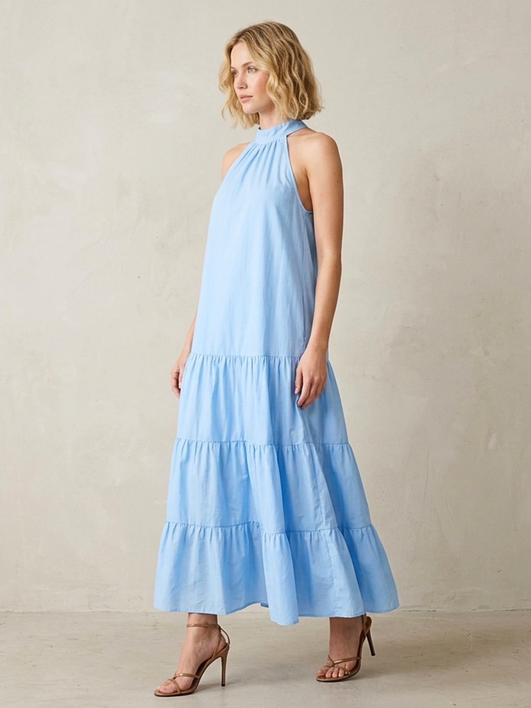 ROBERTA HALTER MAXI DRESS