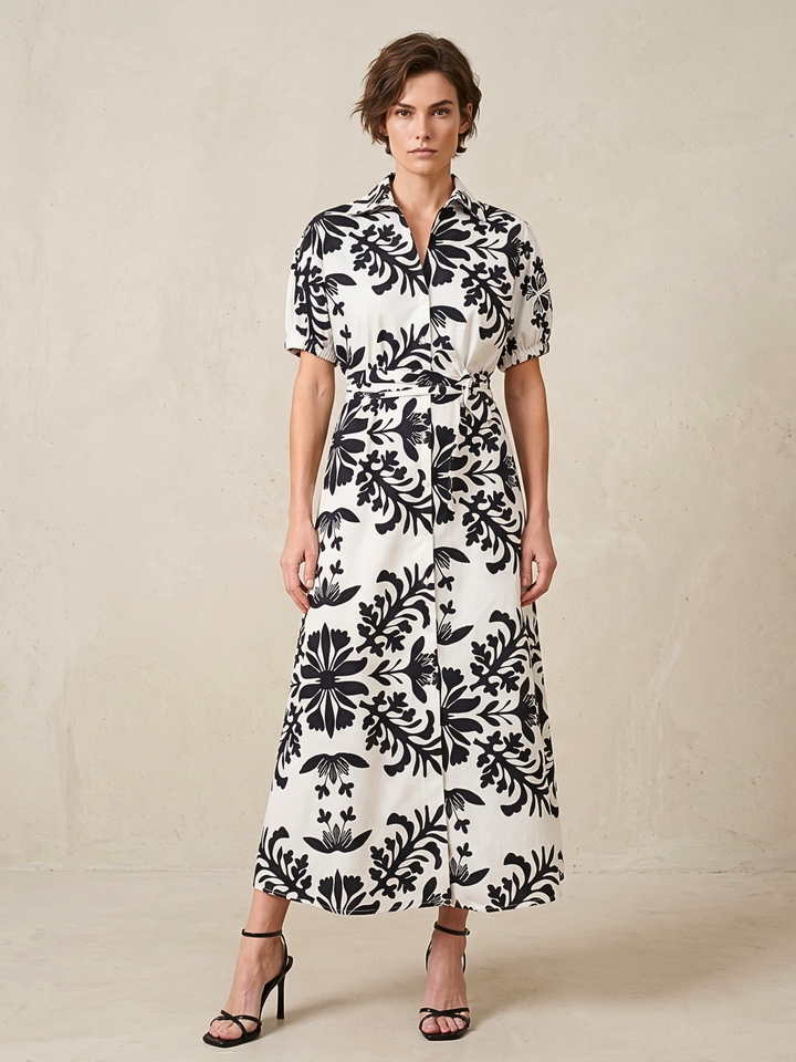 SAMARA COTTON POPLIN MAXI DRESS