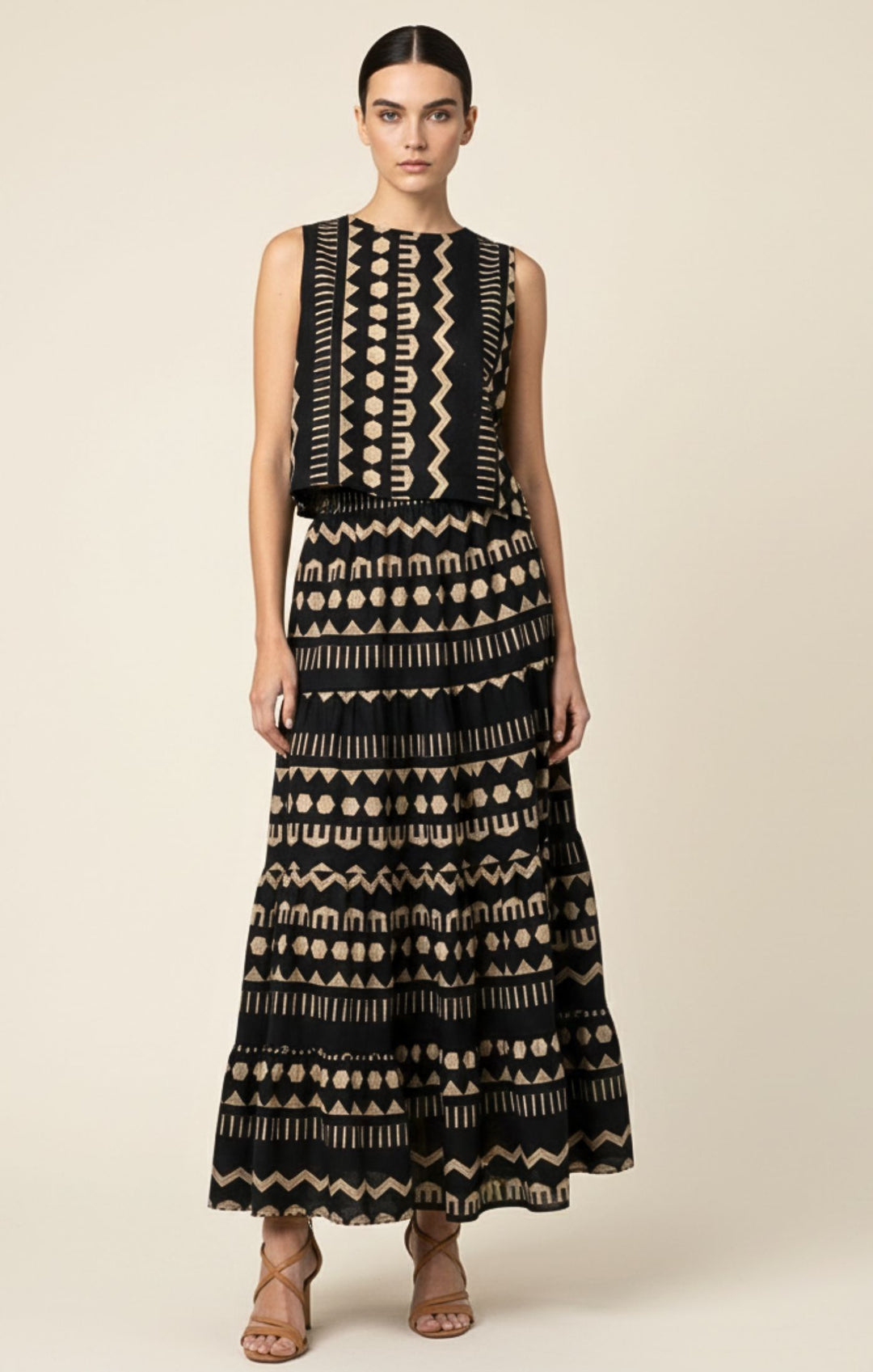 Agatha Italian Linen Cotton Blend Tank