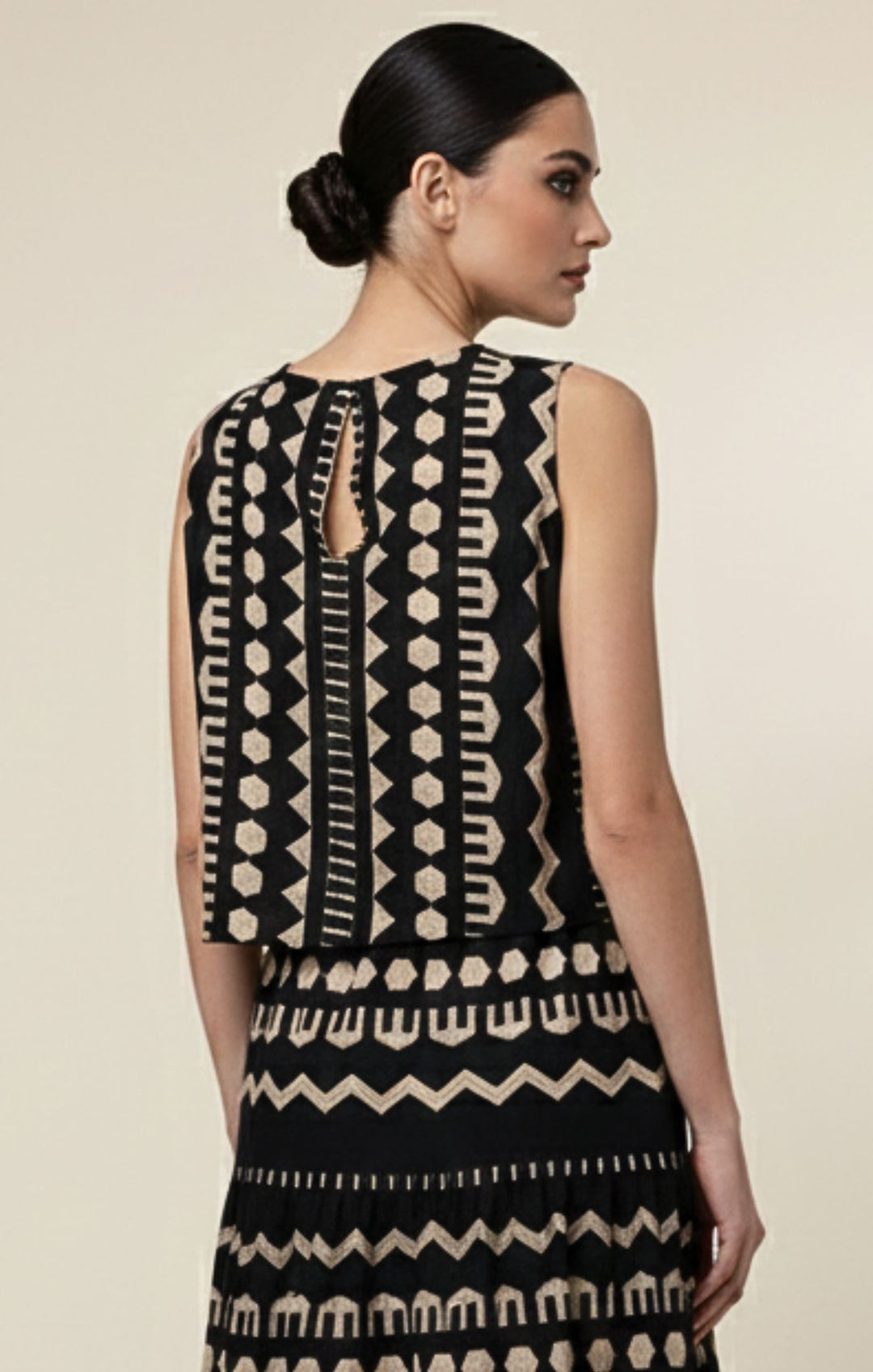 Agatha Italian Linen Cotton Blend Tank