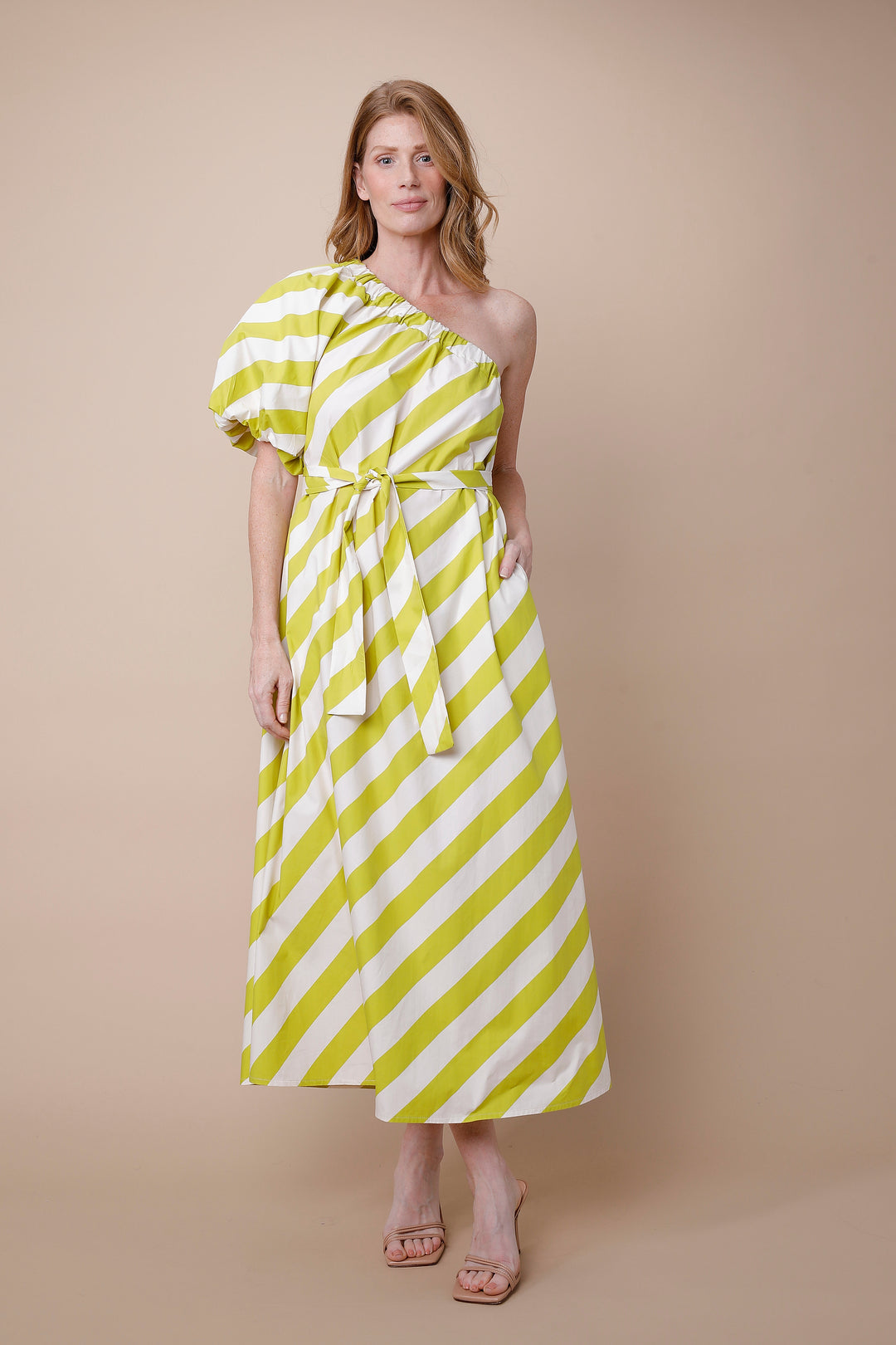 Blaire  One-Shoulder Maxi Dress - Summer Beach Goddess