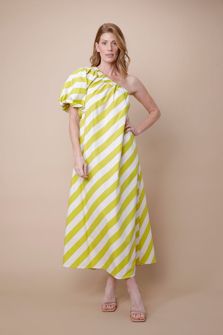 Blaire  One-Shoulder Maxi Dress - Summer Beach Goddess