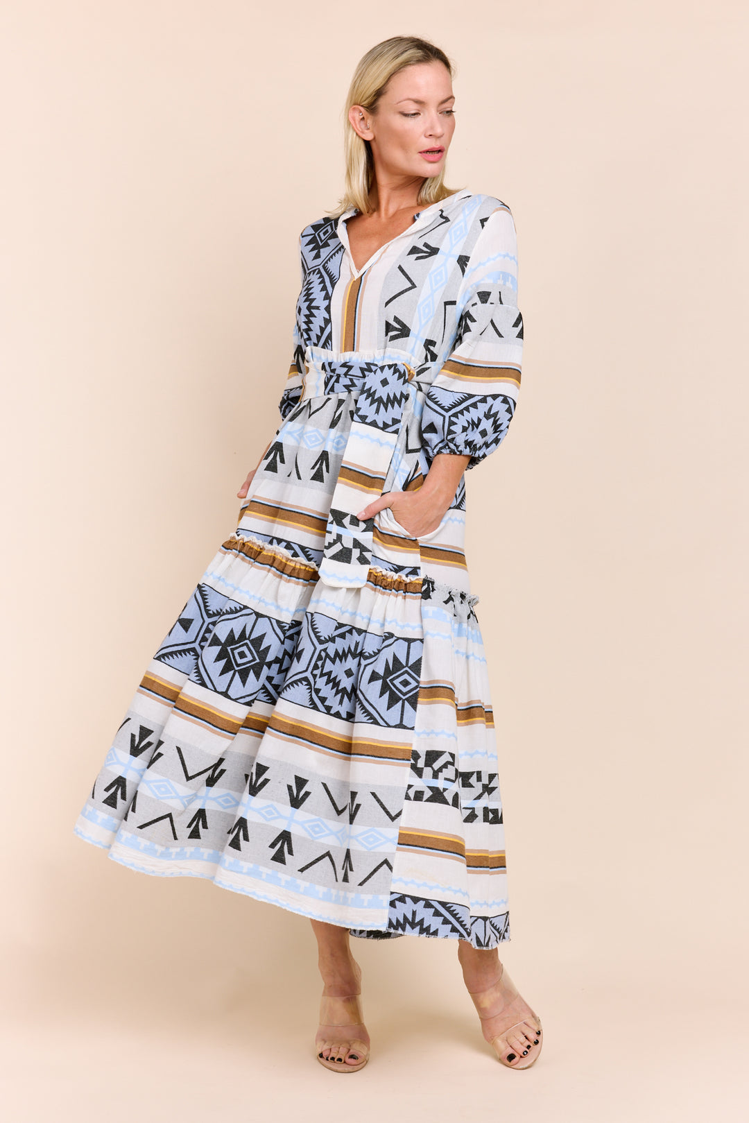 DONUSA BOHEMIAN MAXI DRESS