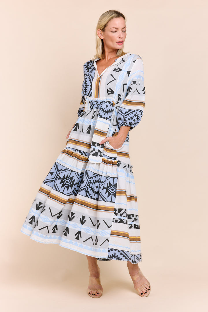 DONUSA BOHEMIAN MAXI DRESS