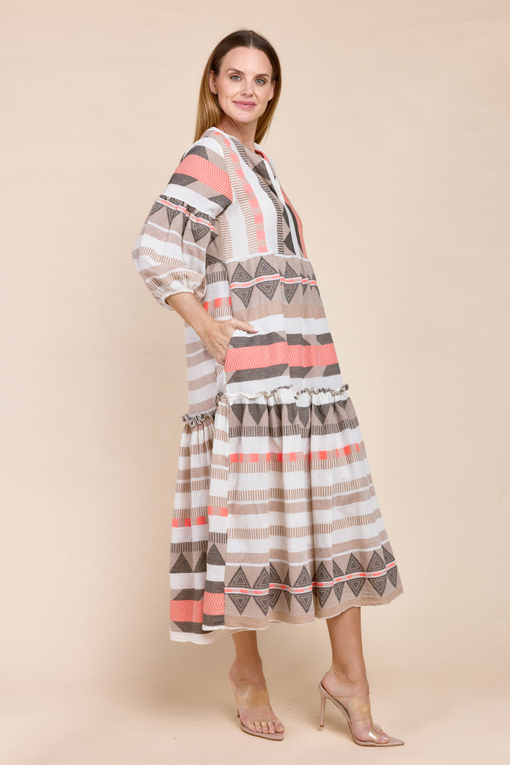 DONUSA BOHEMIAN MAXI DRESS