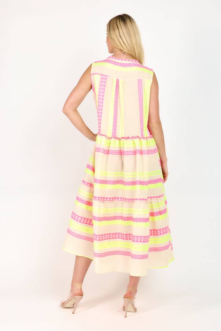 The Harim Sleeveless Maxi Tiered Dress