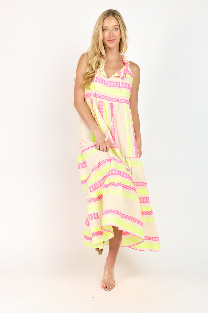 The Harim Sleeveless Maxi Tiered Dress