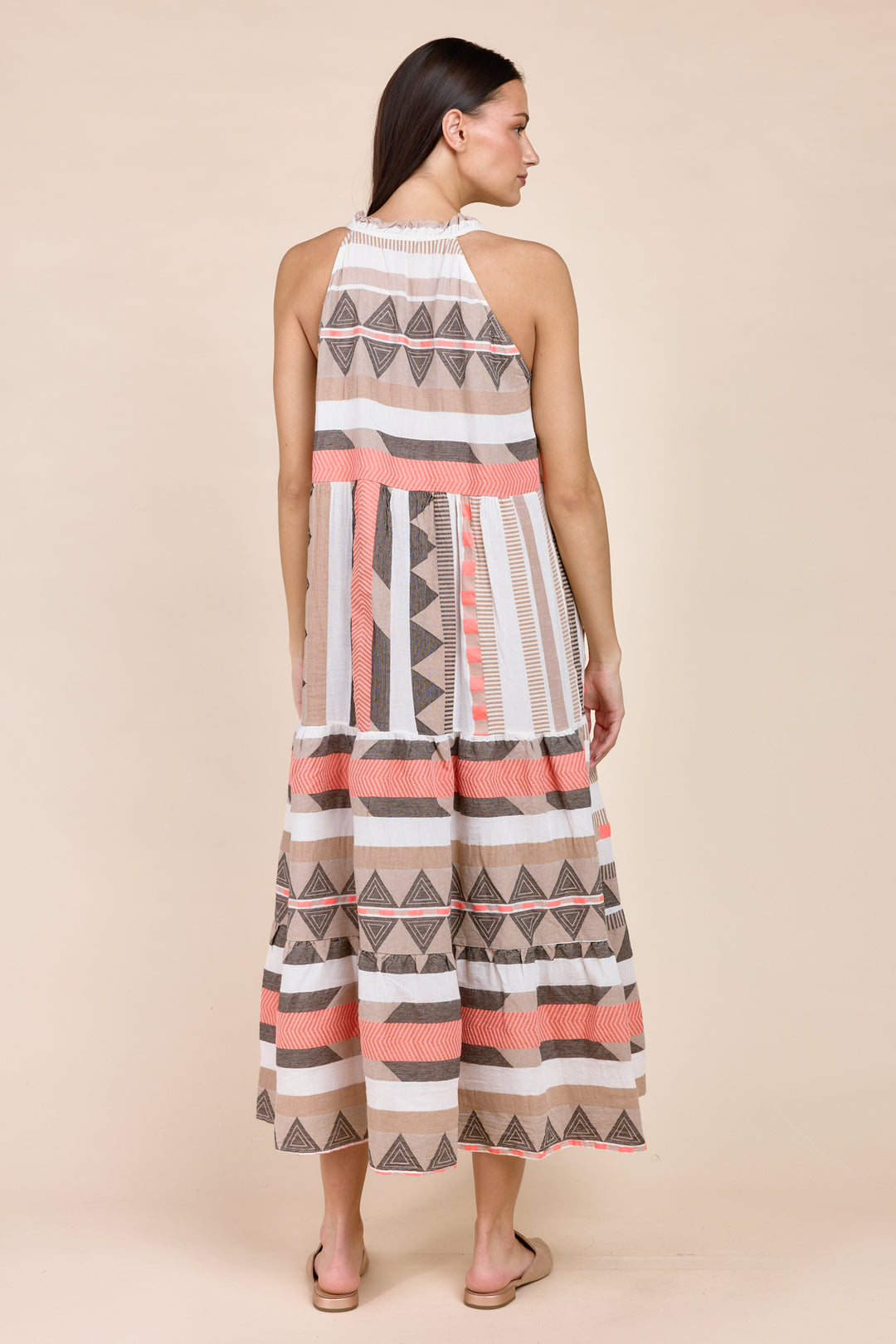 The Harim Sleeveless Maxi Tiered Dress