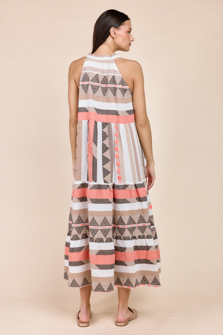 The Harim Sleeveless Maxi Tiered Dress